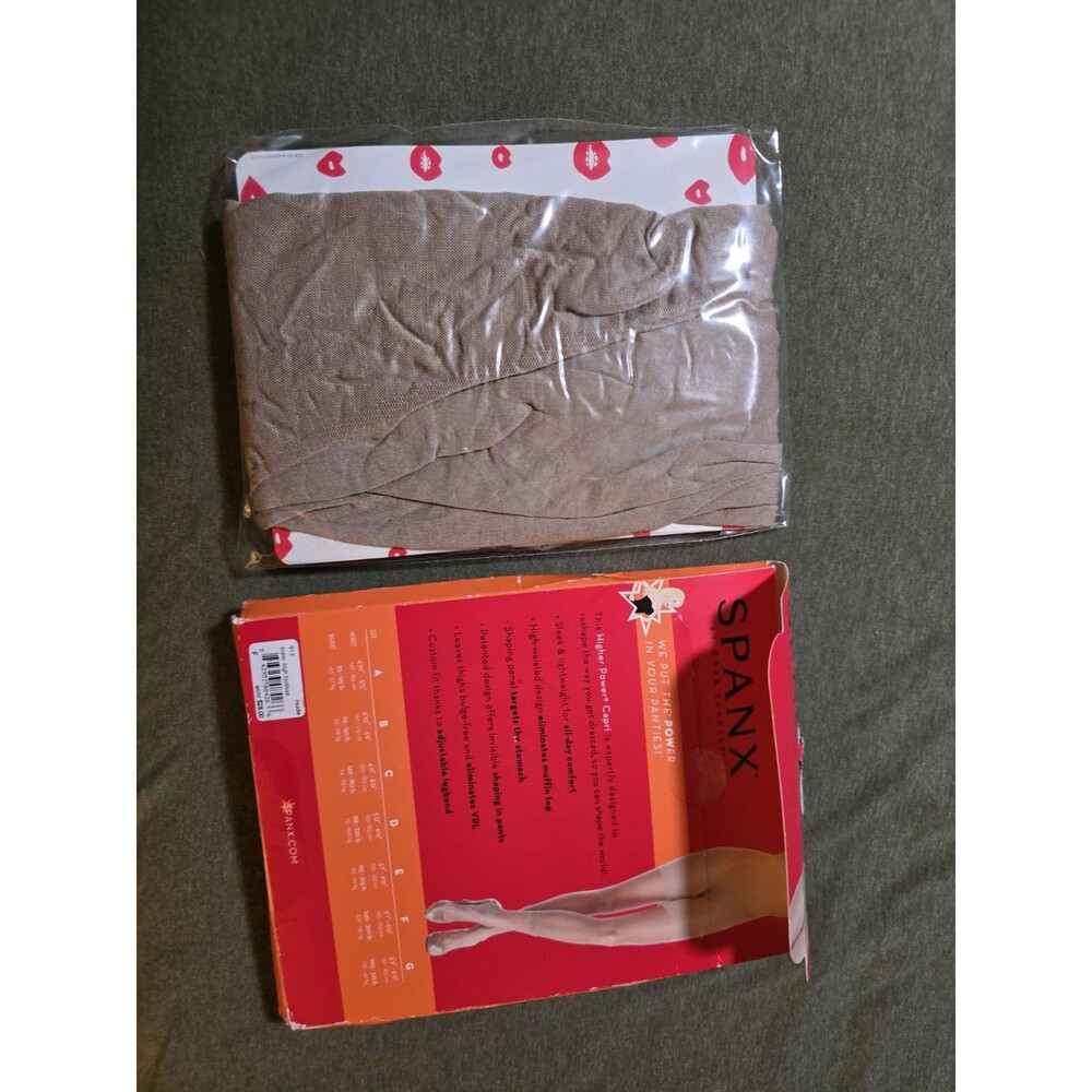 Spanx Higher Power Nude Capri Size F (2XL) See Photo For Size Chart New In box - Picture 4 of 4